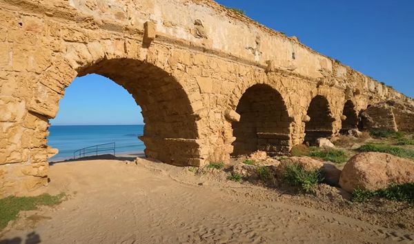 Herod's Caesarea Aqueduct and City Ruins